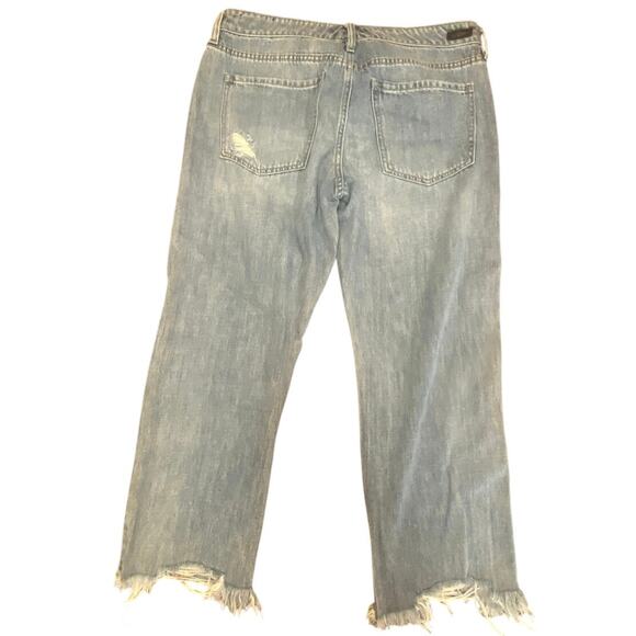 Liverpool Los Angeles Crop Straight Distressed Jeans Size 8/29 - Picture 2 of 8